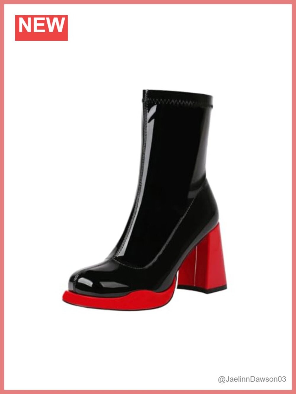 Womens Gogo Mid Calf Platform Boots Chunky Block Heel Square Toe Party Dance
